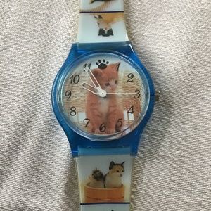 Vintage Avon cat picture watch